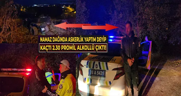 Alkollü ATV Sürücüsü Polis Kovalamacasında Yakalandı