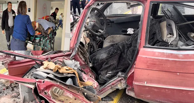 Otomobil Hurdaya Döndü: 1 Ölü, 1 Yaralı