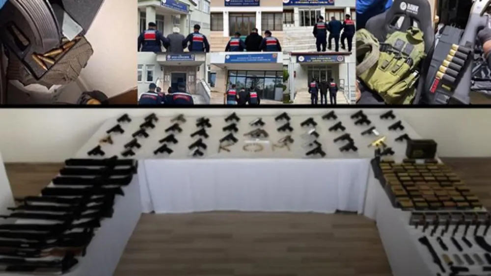 31 İlde Silah Kaçakçılarına Operasyon: 60 Gözaltı