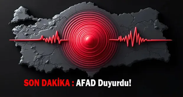SON DAKİKA : AFAD Duyurdu!