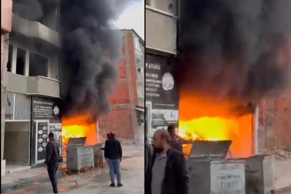 Niyazi Mahallesi’nde Metruk İş Yerinde Yangın