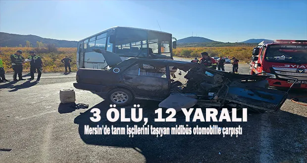 3 Ölü, 12 Yaralı