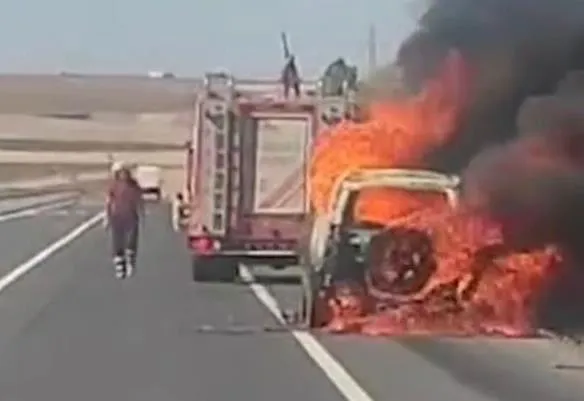 Seyir Halindeyken Alev Alan Cip Küle Döndü