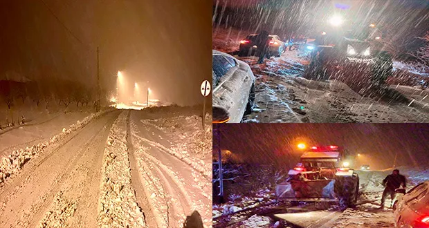 Darende’de Kar Mesaisi: Belediye Ekipleri Gece Boyu Sahadaydı