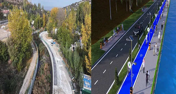 Başkan Geçit, “Beylerderesi Bisiklet ve Yürüyüş Yolu” Projesini İnceledi