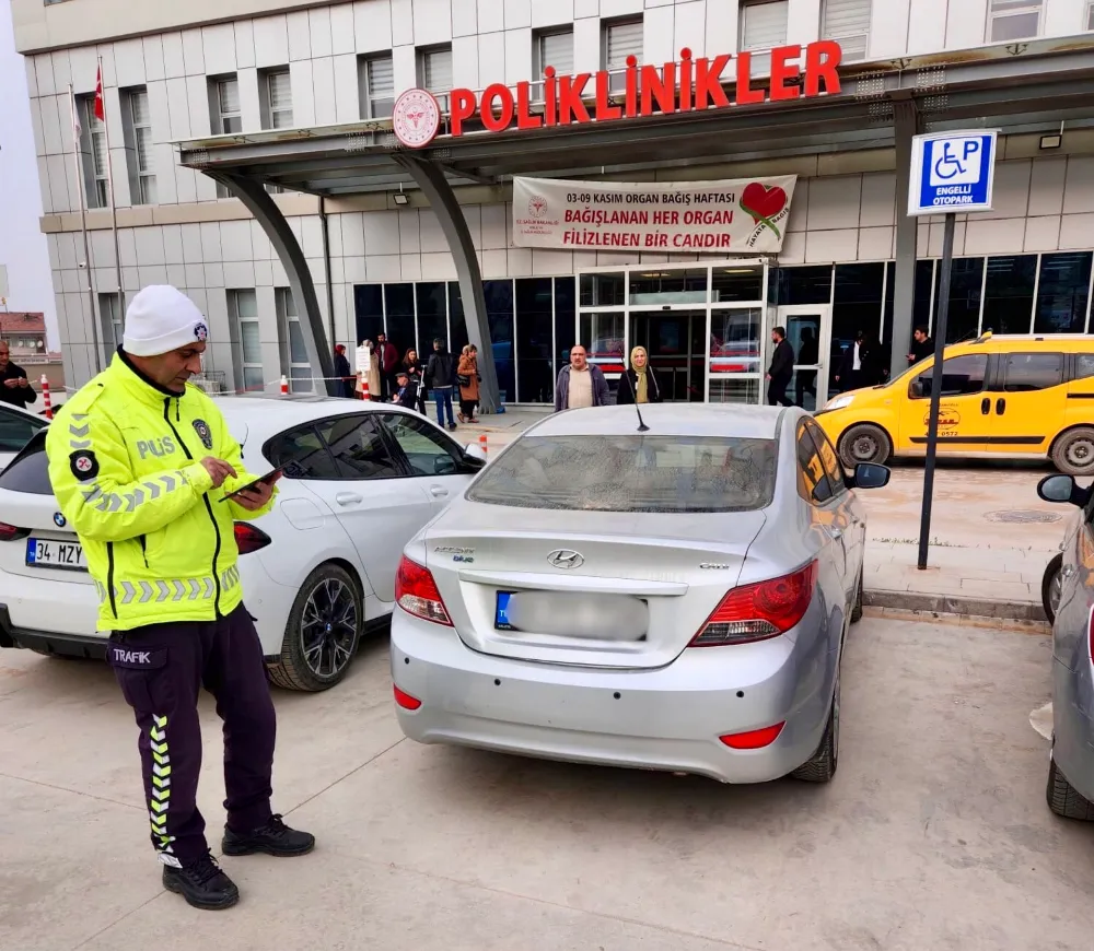 Engelli Park Alanlarında Trafik Ekiplerinden Yoğun Denetim