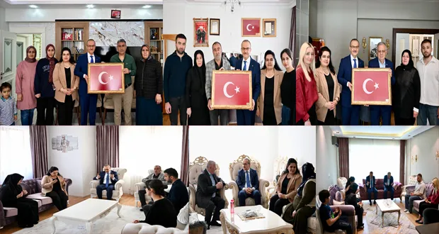 Vali Seddar Yavuz ve Eşi Selda Yavuz Şehit Ailelerini Ziyaret Etti