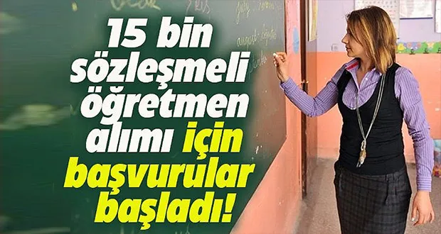 15 Bin Sözleşmeli Öğretmen Alımına İlişkin Sözlü Sınav Duyurusu Yayımlandı