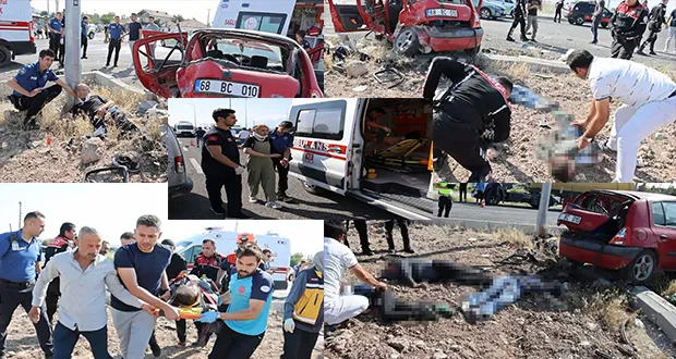 Sınava Giden Araçlar Çarpıştı: 1 Ölü, 4’ü Ağır 10 Yaralı