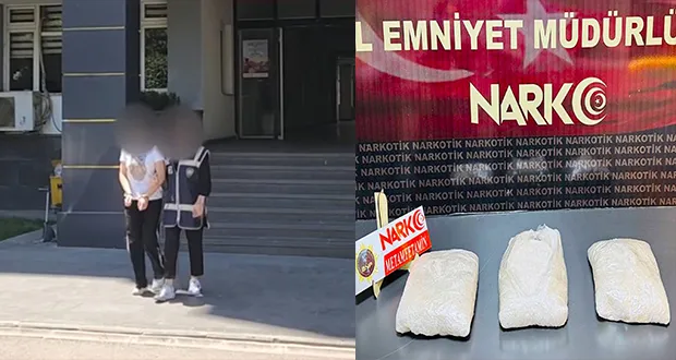 Otobüste 3 Kilo Metamfetamin Yakalandı