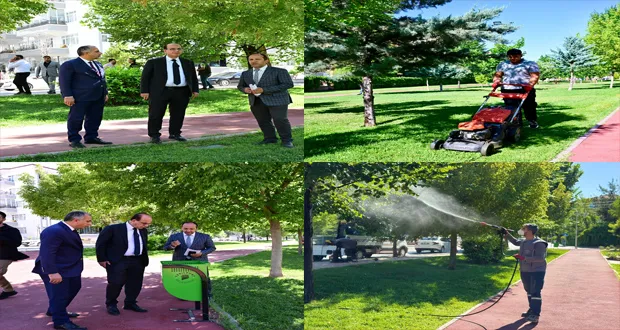 Başkan Geçit, Park Alanlarındaki Yenileme Hizmetlerini İnceledi