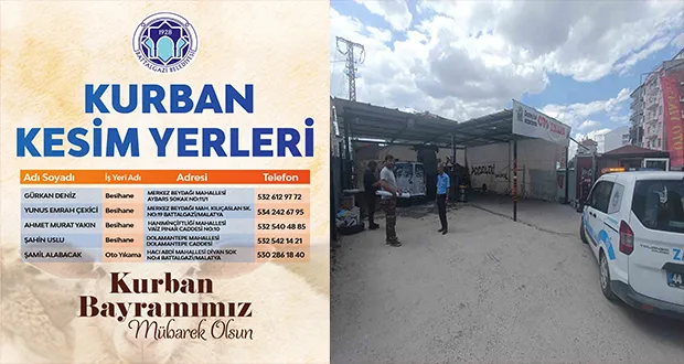 Battalgazi’de Kurban Kesim Alanları Belirlendi, Denetimler Sıkılaştırıldı