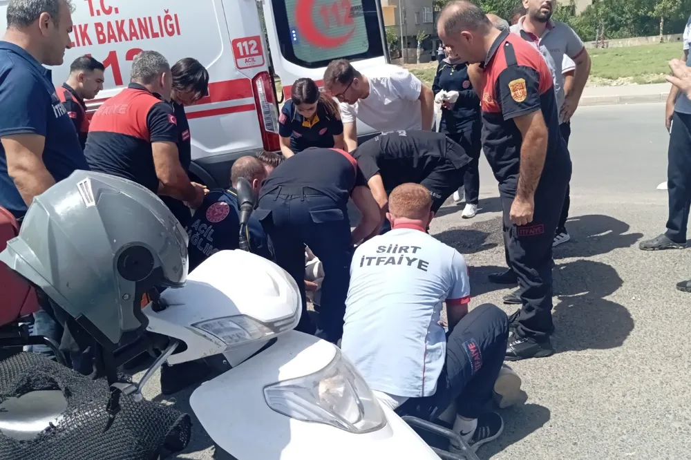 Siirt’te Otomobil İle Motokurye Çarpıştı: Bir Yaralı