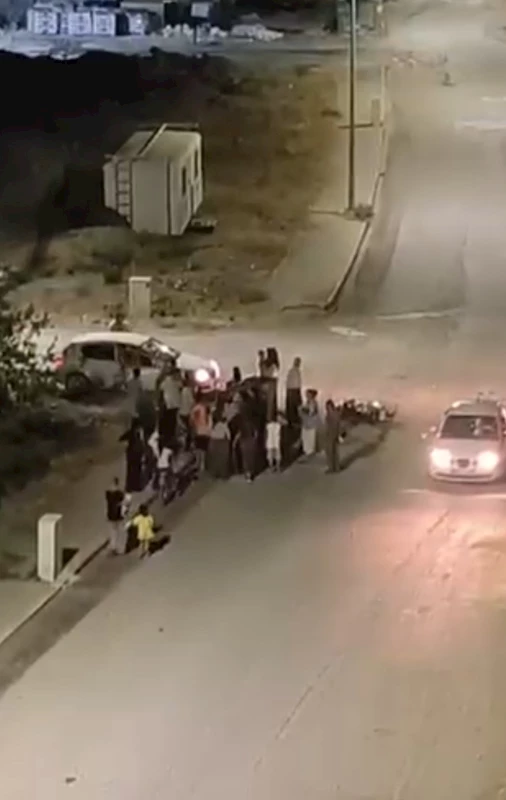 Devrilen motosikletin sürücüsü yaralandı
