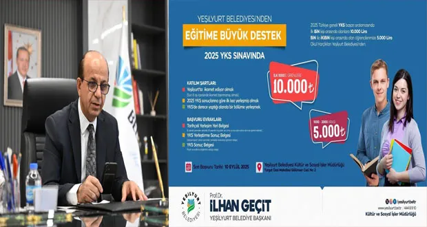  YKS’de Dereceye Giren Öğrencilere 10 Bin TL’ye Kadar Destek