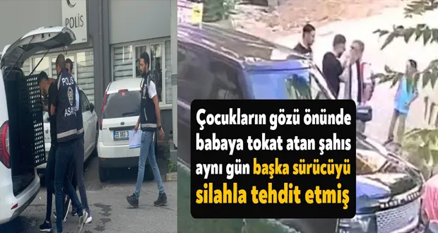 Aynı Gün Başka Bir Sürücüyü Silahla Tehdit Etmiş