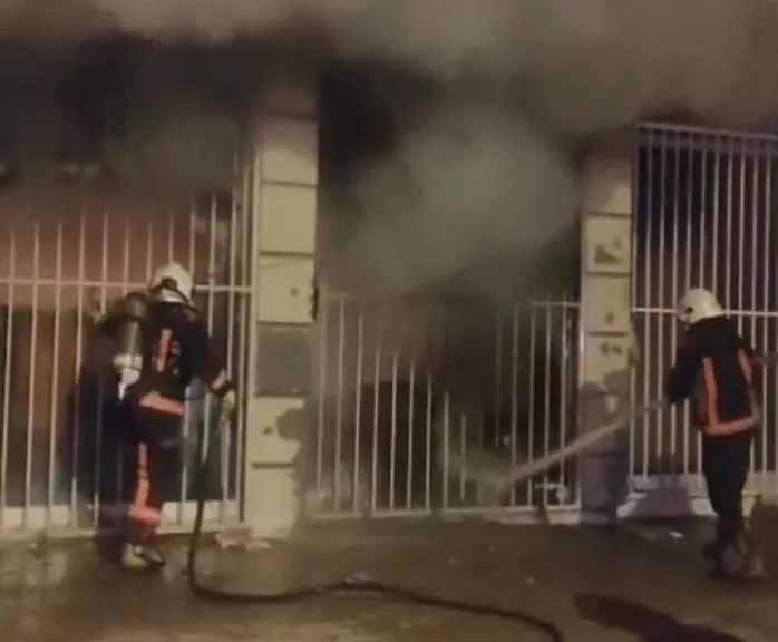 Malatya’da Tekstil Atölyesinde Korkutan Yangın