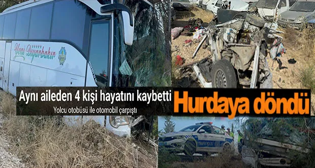 Feci Kazada Aynı Aileden 4 Kişi Öldü